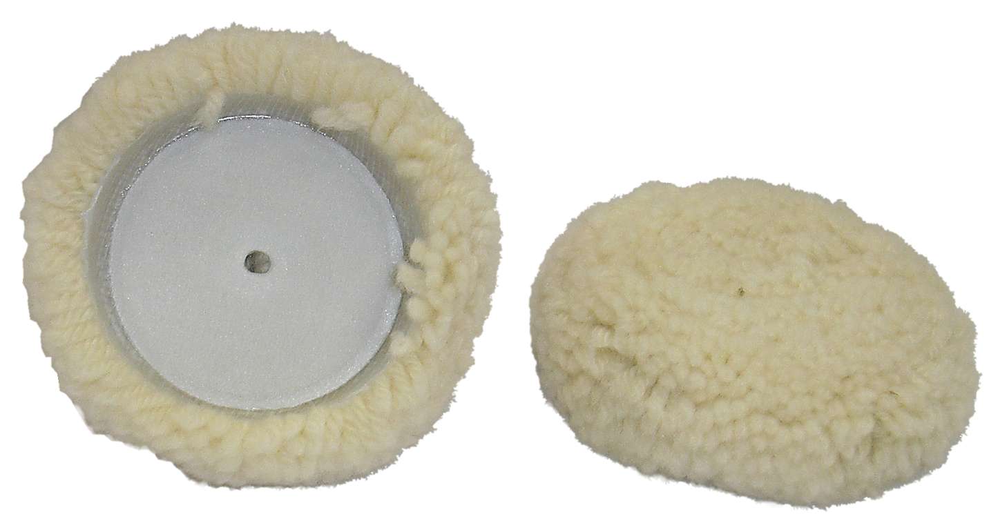 HI BUFF-MINI VELCRO WOOL CUTTING PAD - 3.5"