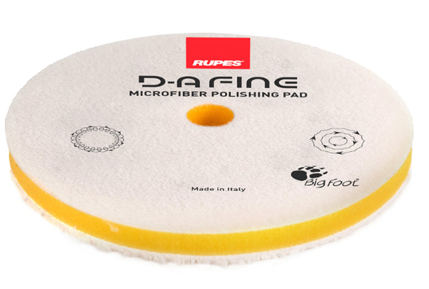 Rupes D-A FINE Microfiber Polishing Pad Yellow - 6"