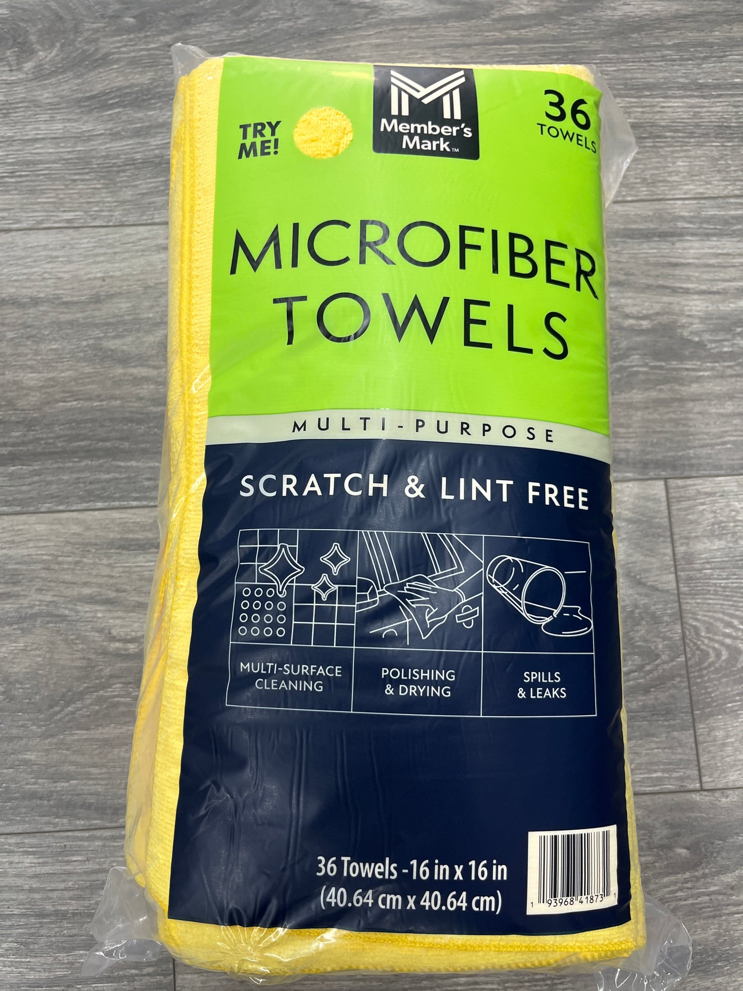 Microfiber Towels -Yellow- 36 PACK