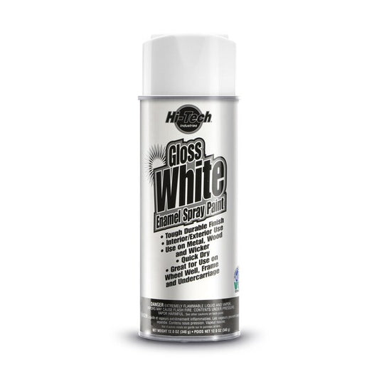 Hi-Tech Enamel Spray Paint-- GLOSS WHITE