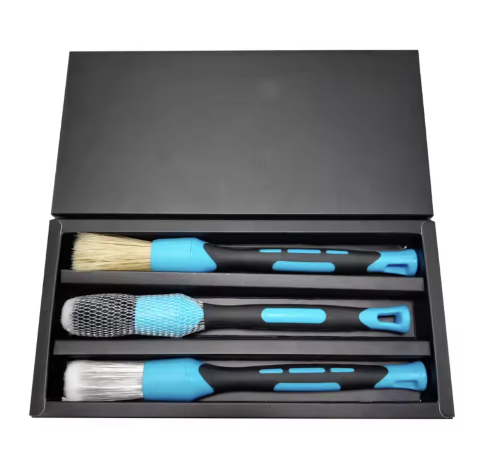 SP Precision Detailing Brush Set | 3-Piece | Blue/Black
