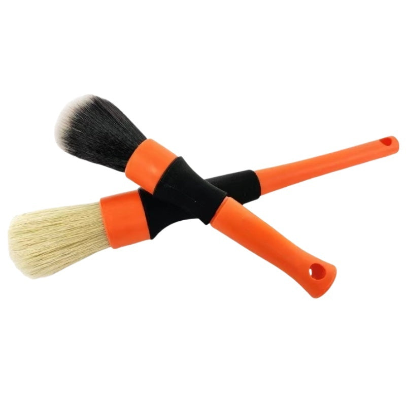SP Dual Bristle Detailing Brush Set | 2-Piece | Orange/Black