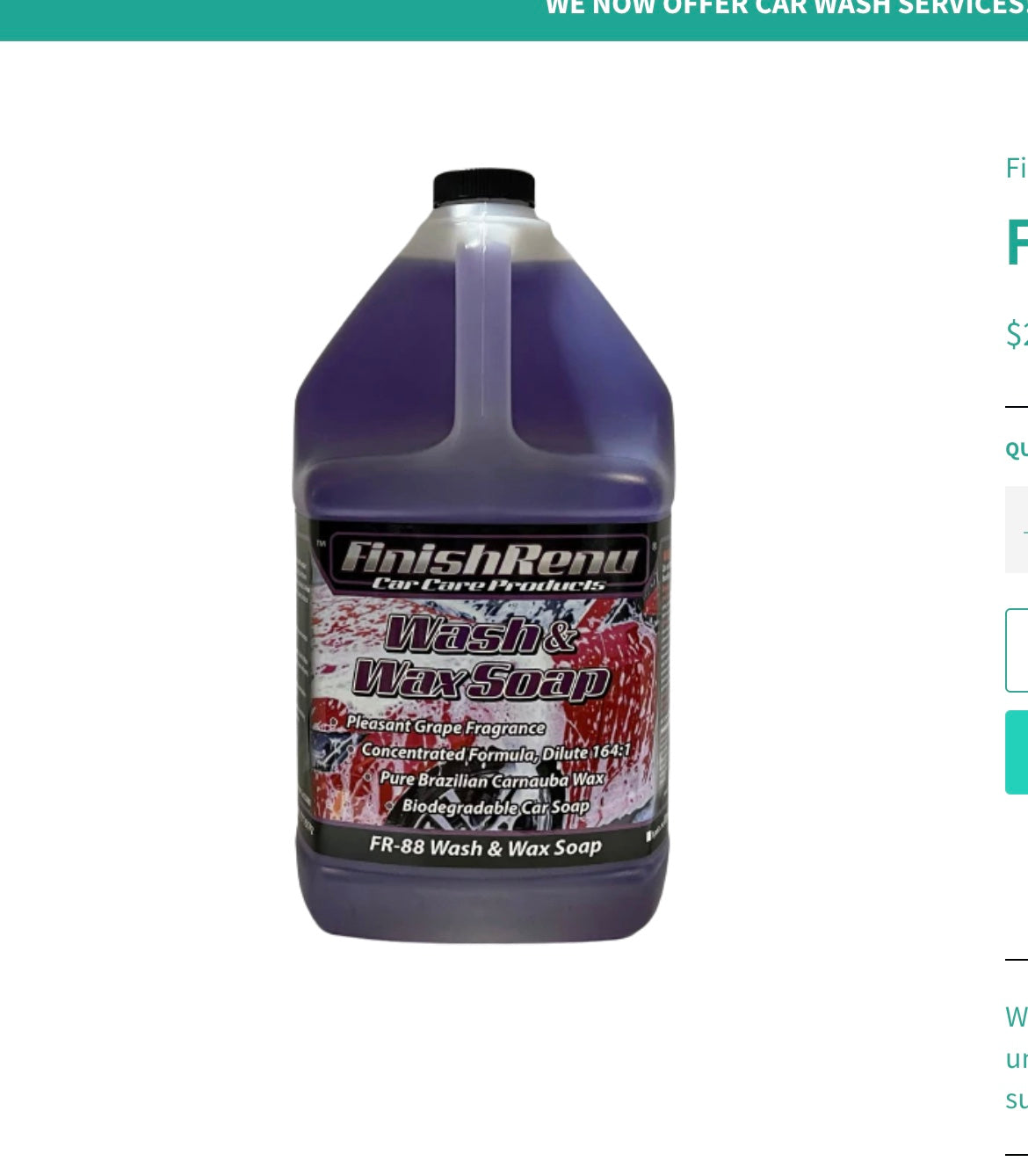 Finish Renu -Wash & Wax (1 Gal)