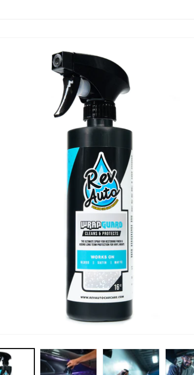 Rev Auto Wrap Guard Clean & Protects (16oz.)