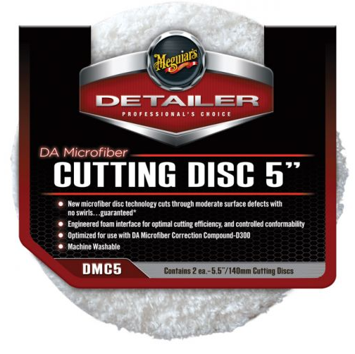 Meguiar's DMC5 DA Microfiber Cutting Disc - 5 inch (2 pack)