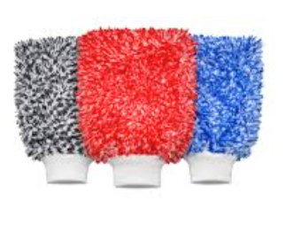 Dragon Wash Mitt, (Black, Blue, Red)