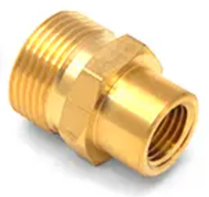 VELOCI Brass Adapter M22 X 3/8F