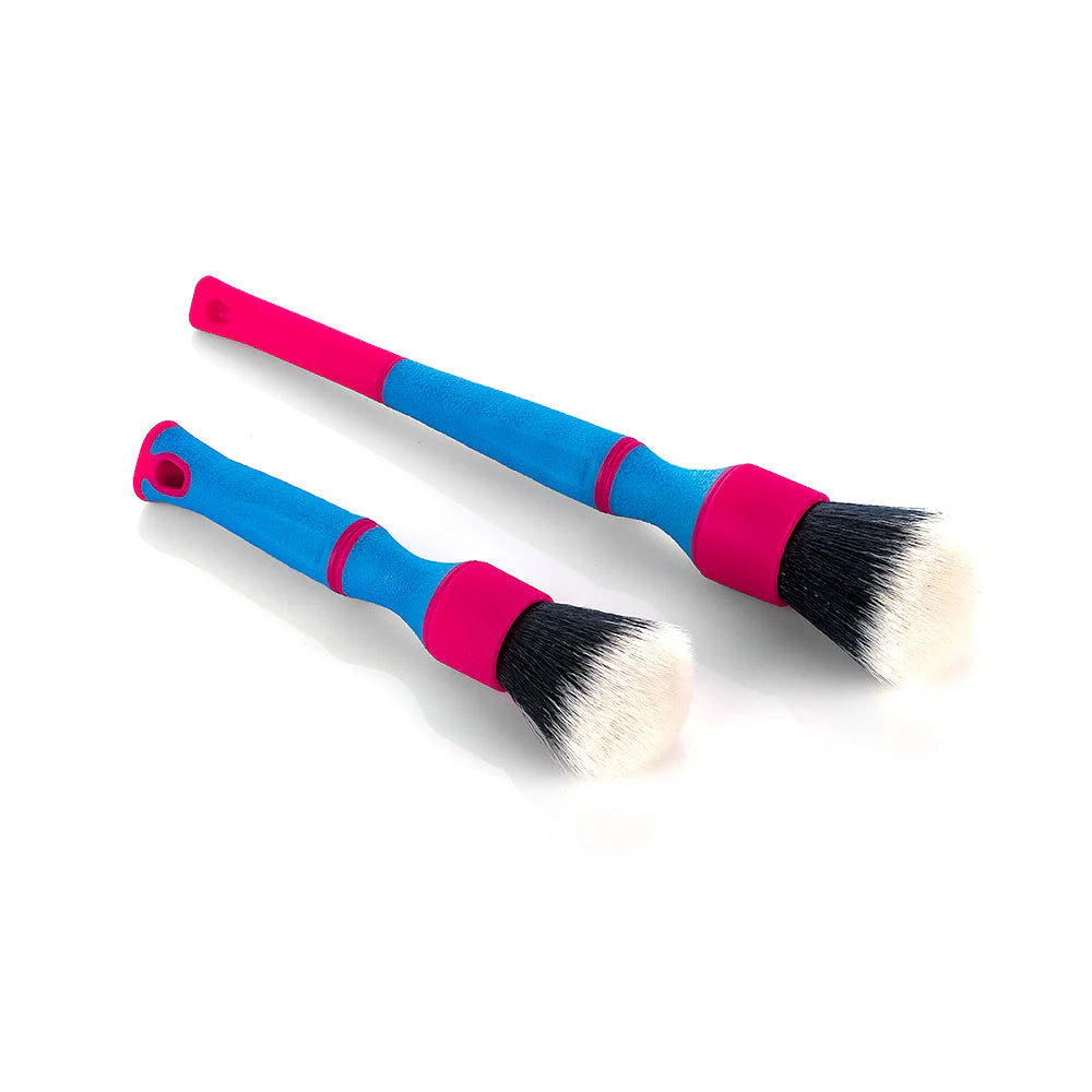 TriGrip Synthetic Detailing Brushes (Underglow) - Pink/Blue