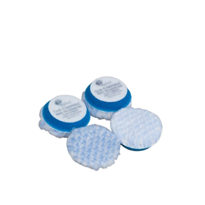 D-A COARSE BLUE WOOL CUTTING PAD, 40MM (1.5IN) FACE, 4 PCS
