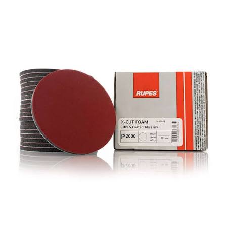 RUPES- 6" X Cut Foam Abrasives |P3000 Grit | 1 carton | 20 discs