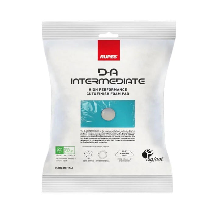 RUPES 5" D-A INTERMEDIATE High performance Cut & Finish Foam Pad