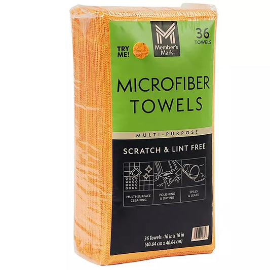 Microfiber Towels - Orange- 36 PACK