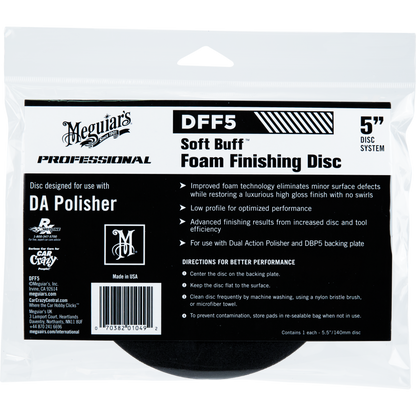 Meguiar's Foam Finishing Disc 5" Pad Hook and Loop