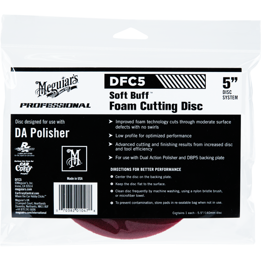 Meguiar's foam cutting disc pad 5"