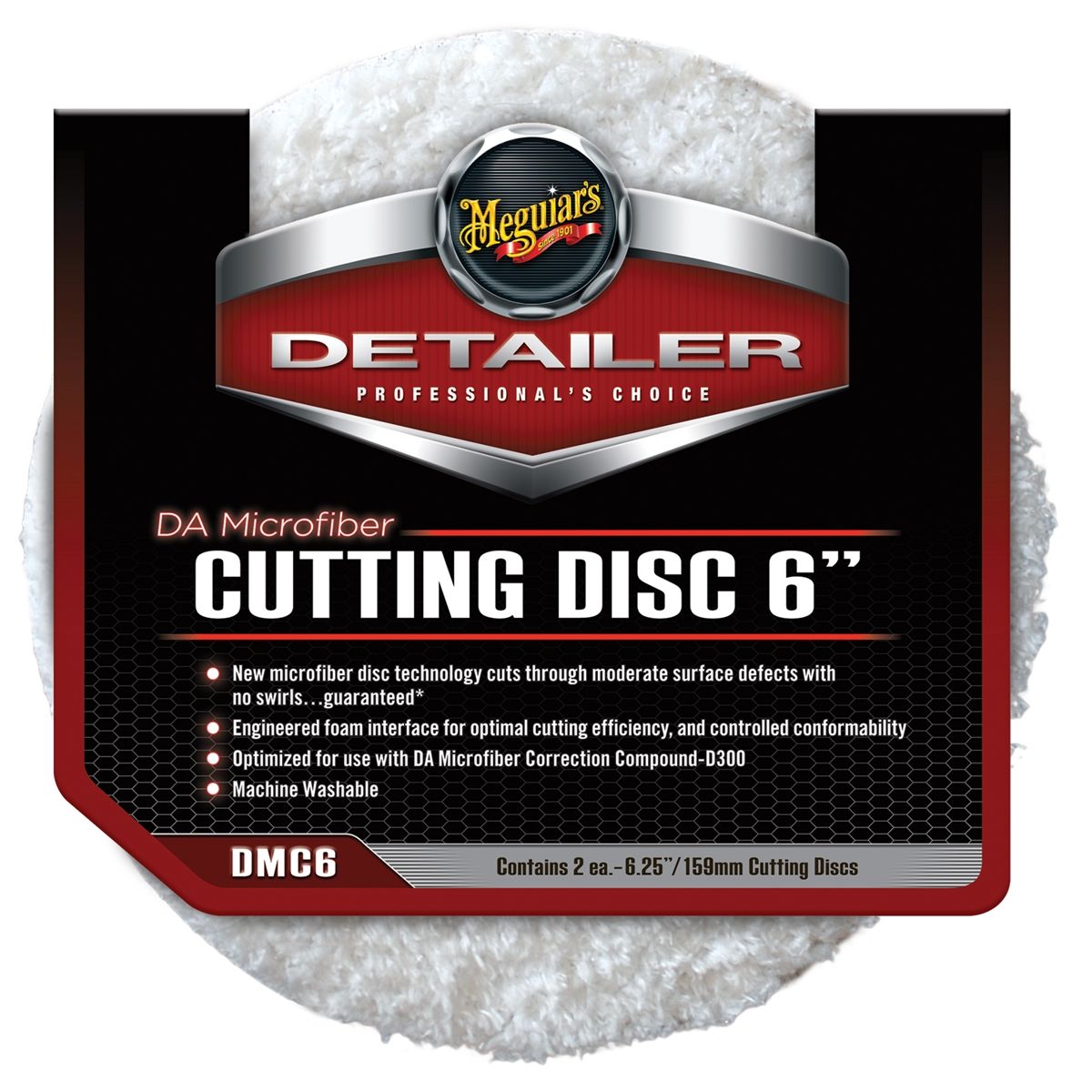 Meguiar's DA Microfiber Cutting Pad 6" - (1 Disc)