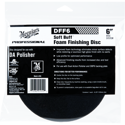 Meguiar's Foam Finishing Disc 6" Pad Hook and Loop