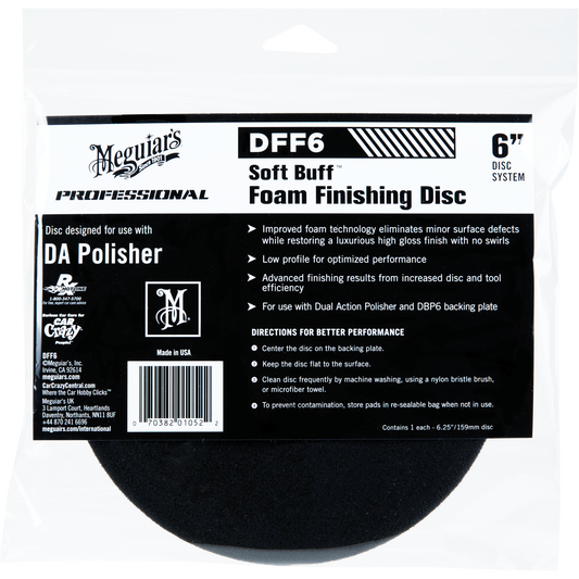 Meguiar's Foam Finishing Disc 6" Pad Hook and Loop