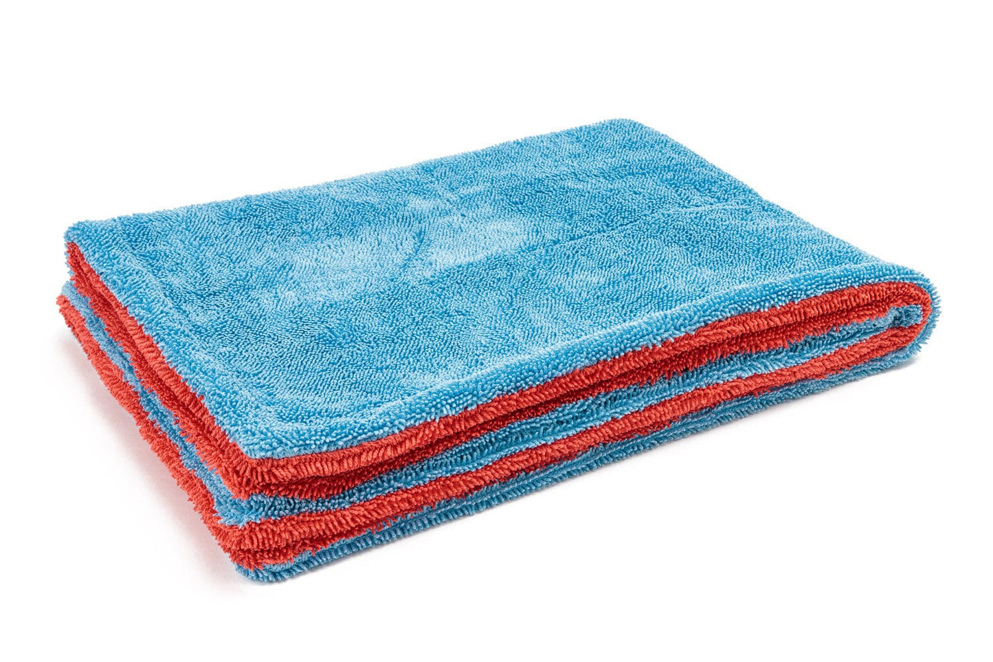 [Dreadnought MAX] Triple Layer Microfiber Twist Pile Drying Towel (20 in. x 30 in., 1400gsm) - 1 pack Blue/Red