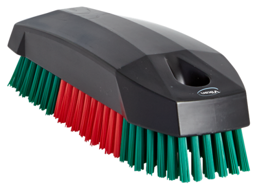 Vikan Hand Brush 120 mm, Small,  BLK/RED/GRN