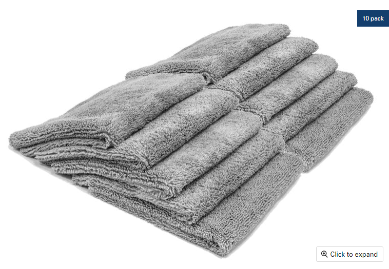 Elite Edgeless Microfiber Detailing Towels (16 in. x 16 in. 360 gsm) - 10 pack