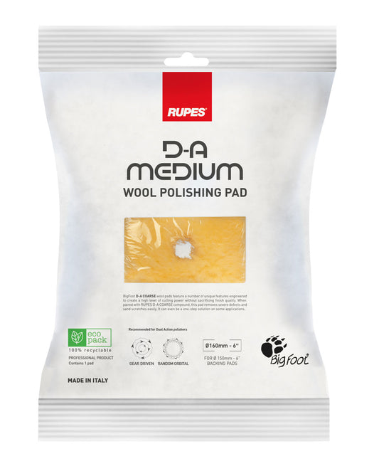 Rupes- 6" DA Medium wool Polishing Pad