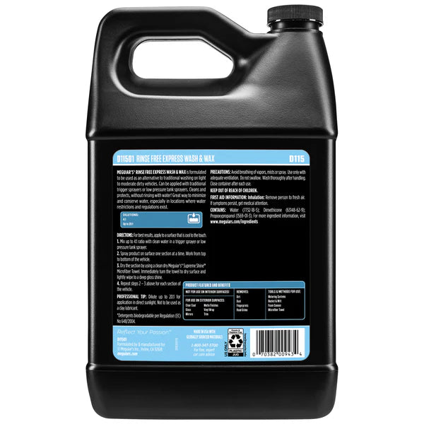 Meguiar's Rinse Free Express Wash & Wax - 1 Gal.