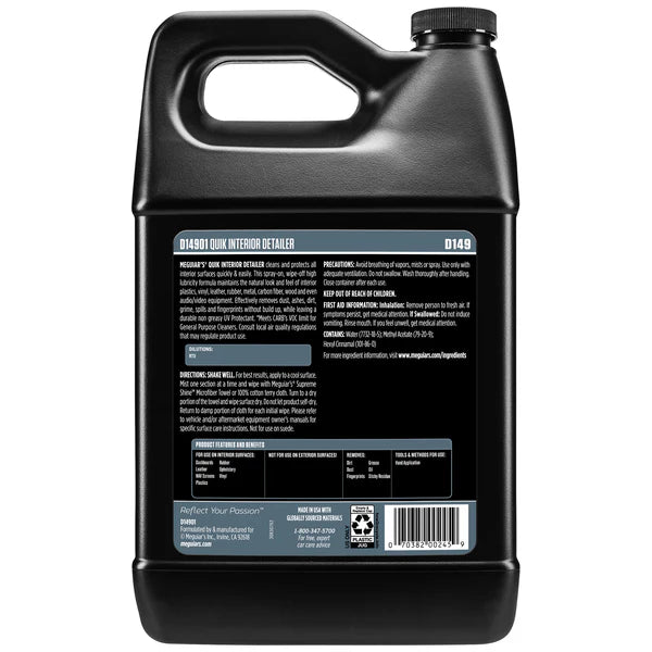 Meguiars Quick Interior Detailer Cleaner - 1 Gal