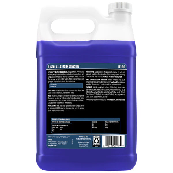 Meguiars All Season Dressing - 1 Gal.