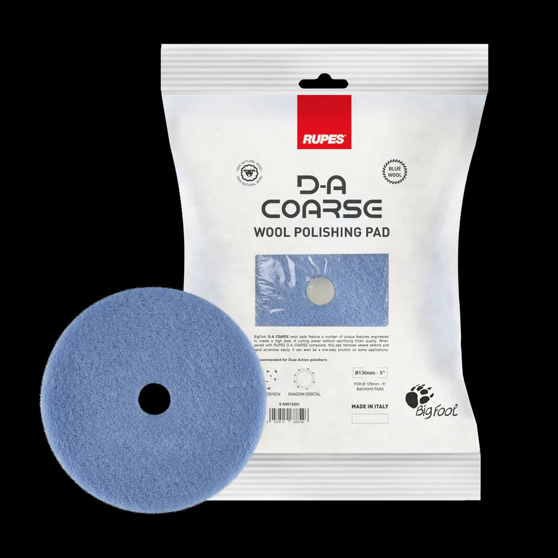 Rupes- 6" DA Course Wool  Polishing Pad