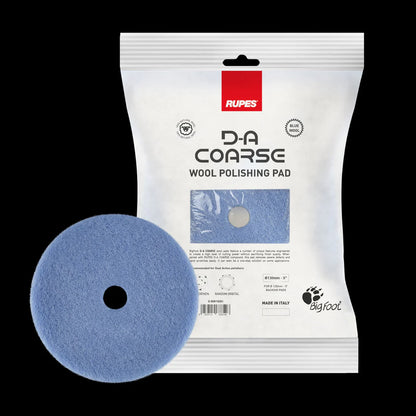 Rupes- 6" DA Blue Wool Polishing Pad, Precision Pro Coarse