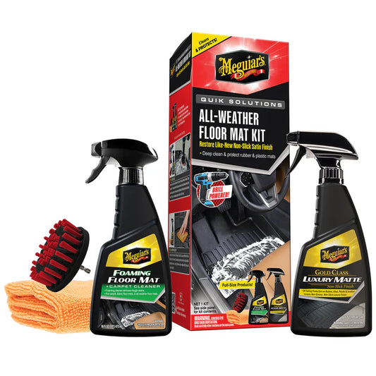 Meguiar's Quick Solutions All-Weather Floor Mat Kit