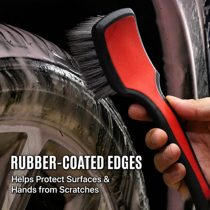 SP Tire Scrub Brush | Red/Black