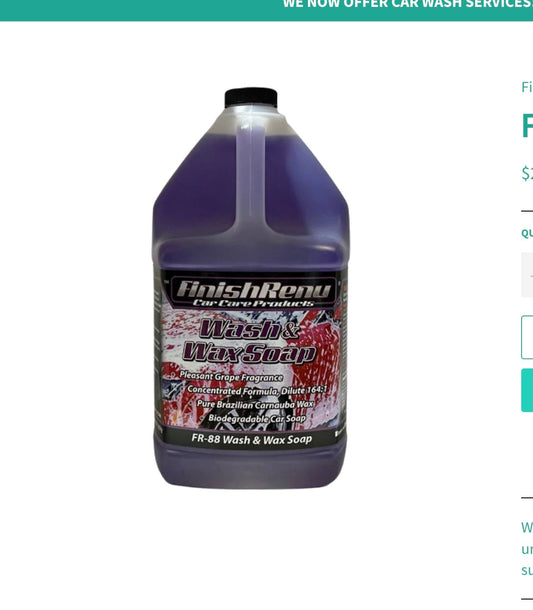 Finish Renu -Wash & Wax (1 Gal)