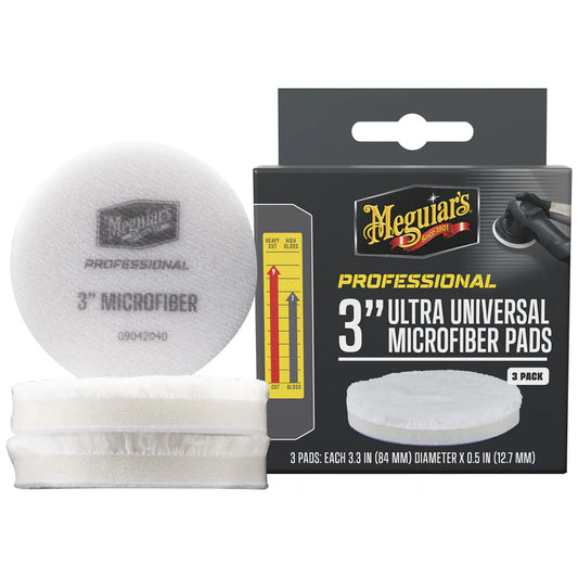Meguiar's: 3" inch Ultra Universal Microfiber Pads (3 Pack)