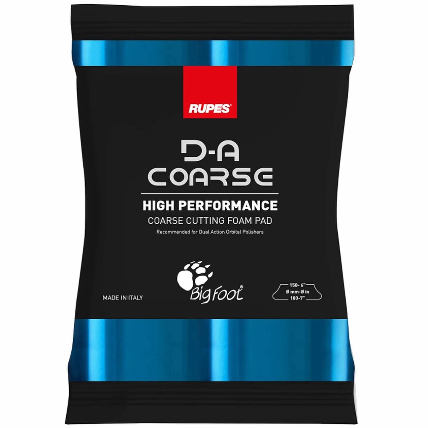 RUPES- 5" D-A Coarse Foam Pad (Blue)