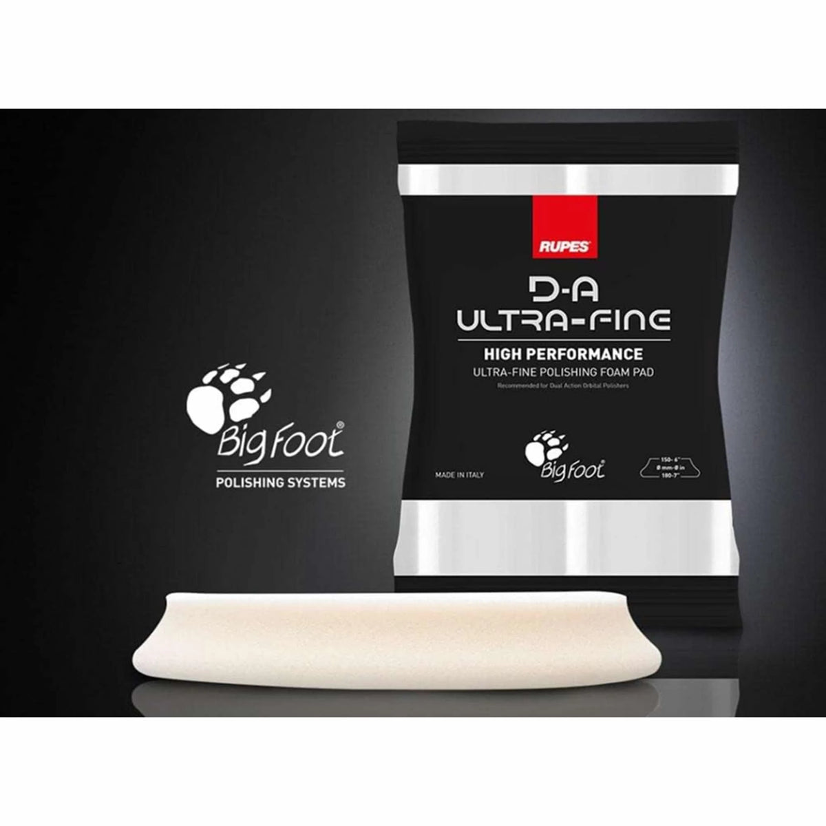 RUPES- 6" D-A Ultrafine Foam Pad (White)
