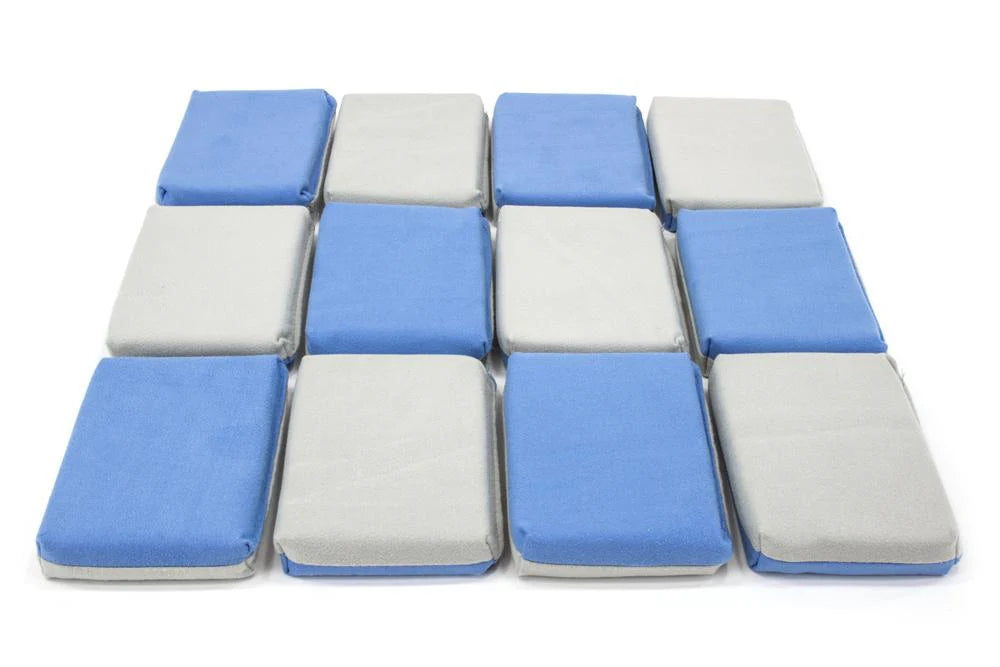 [12 PK Suede] Saver Applicator Microfiber Applicator Sponge with Plastic Barrier