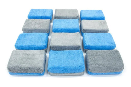 12 PACK- [THICK] Saver Applicator Microfiber Coating Applicator Sponge with Plastic Barrier