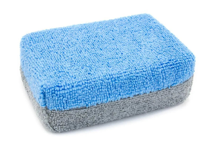 SINGLE - [THICK] Saver Applicator Microfiber Coating Applicator Sponge with Plastic Barrier