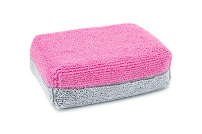 SINGLE - [THICK] Saver Applicator Microfiber Coating Applicator Sponge with Plastic Barrier