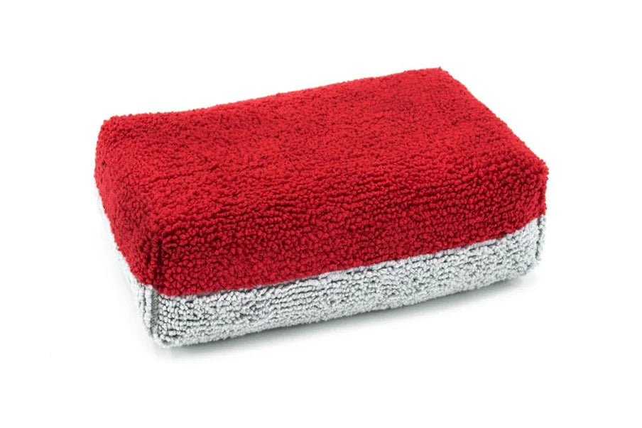SINGLE - [THICK] Saver Applicator Microfiber Coating Applicator Sponge with Plastic Barrier