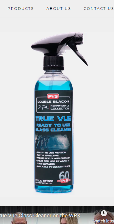 P&S True Vue Glass Cleaner (16oz)