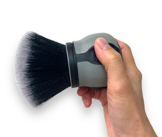 RoundHead Screen Monitor Fluffy Detailing Brush, Grey