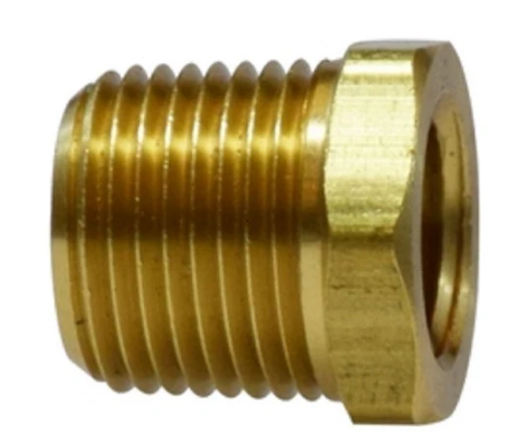 Pipe Bushing, 1/2" X 1/4" /Brass
