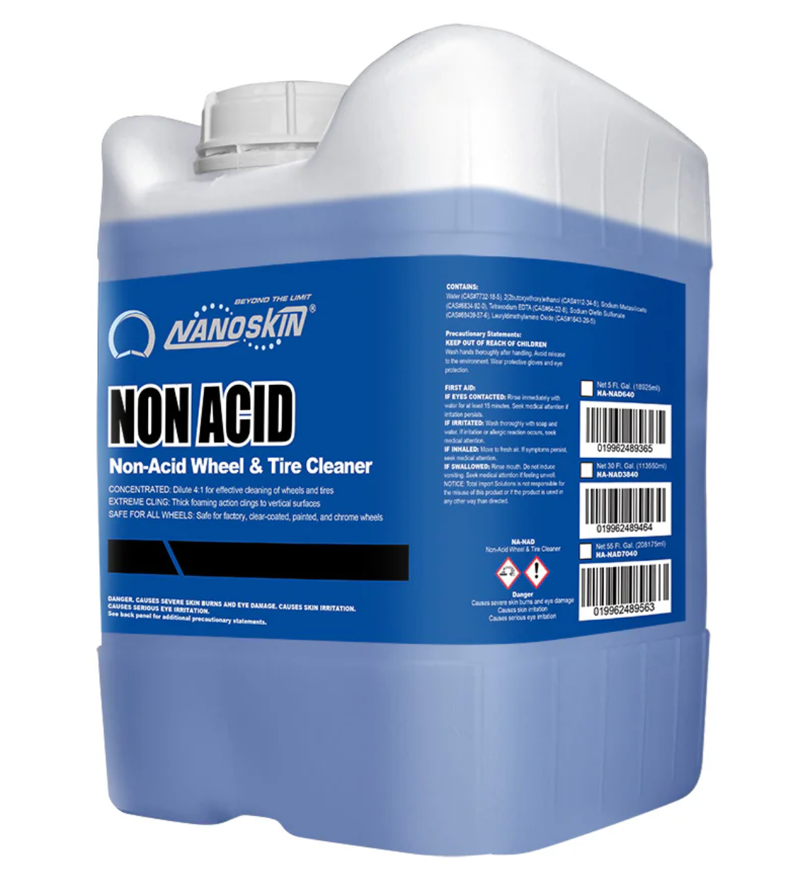 NANOSKIN Non-Acid Wheel & Tire Cleaner- 5 Gallon