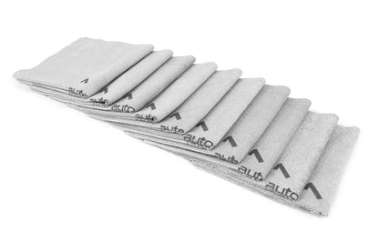 [Quadrant Wipe] Microfiber Coating Leveling Towel (16 in. x 16 in., 390 gsm) - 10 pack Gray