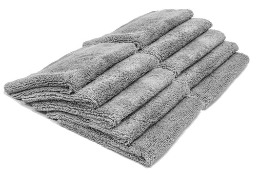 [Elite] Edgeless Microfiber Detailing Towels (16 in. x 16 in. 360 gsm) 10 pack Gray