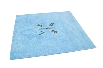 Autofiber [Quadrant Wipe] Microfiber Coating Leveling Towel (16 in. x 16 in., 390 gsm) - 10 pack Blue