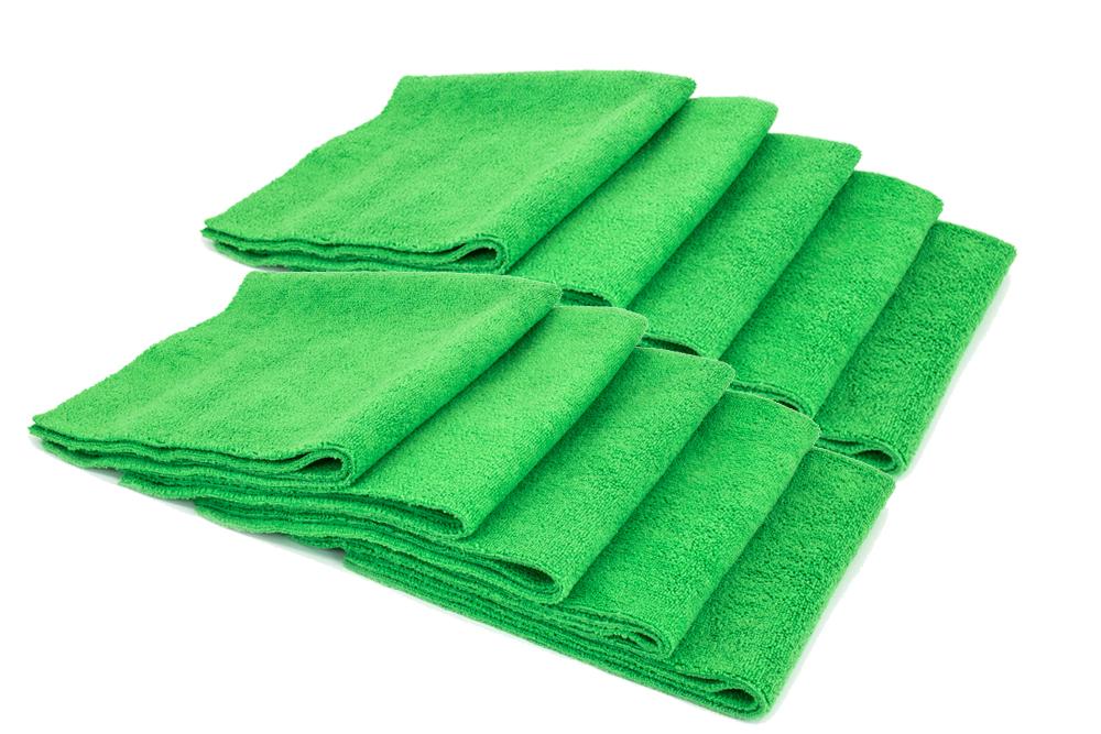Autofiber [Mr. Everything] Premium Paintwork Towel (16 in. x 16 in., 390 gsm) 10 Pack Green
