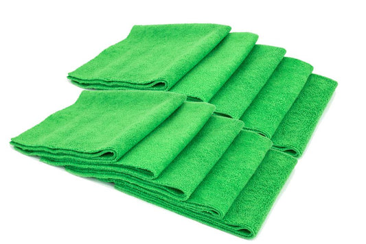 Autofiber [Mr. Everything] Premium Paintwork Towel (16 in. x 16 in., 390 gsm) 10 Pack Green